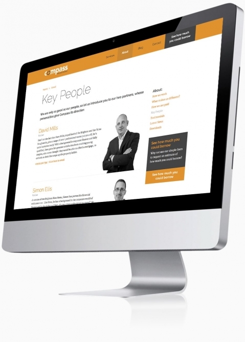 Compass Personal Finance (Southampton) - Website Design (Key People)