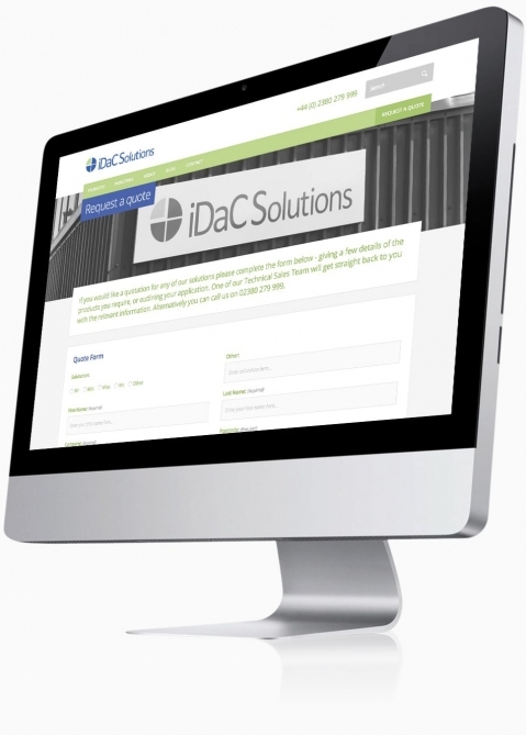 IDAC Solutions (Chandlers Ford, Southampton) - Website Design (Quote Form)