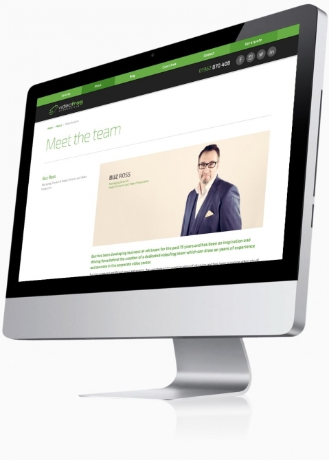 Videofrog Marketing (Winchester) - Website Design (Meet the Team)