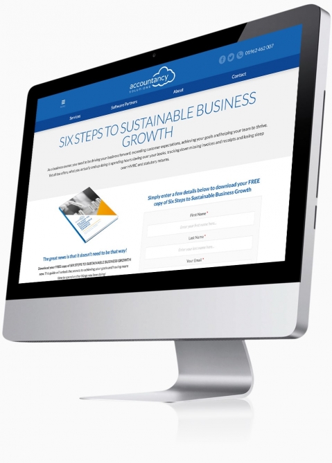 Accountancy Solutions (Winchester) - Website Design (Landing Page)