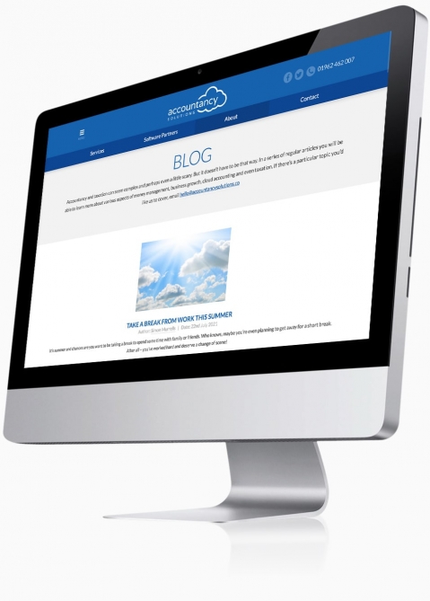 Accountancy Solutions (Winchester) - Website Design (Blog)