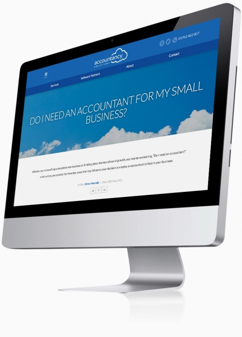 Accountancy Solutions (Winchester) - Website Design (Blog Post)
