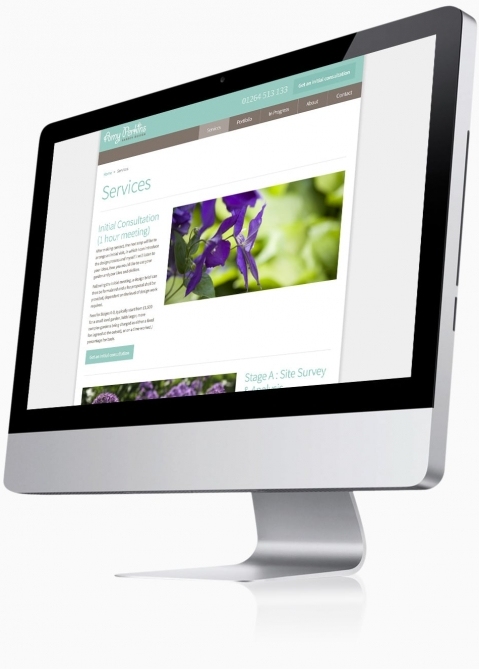 Amy Perkins Garden Design (Andover) - Website Design (Process)