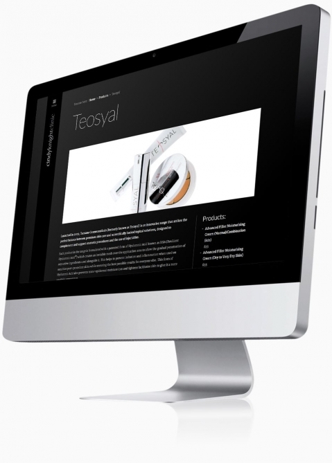 Cindy Knight Clinic (Tonbridge, Kent) - Website Design (Product Detail)