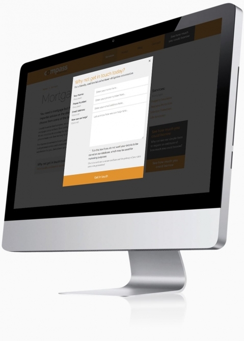 Compass Personal Finance (Southampton) - Website Design (Contact Form)