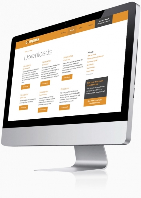 Compass Personal Finance (Southampton) - Website Design (Downloads)