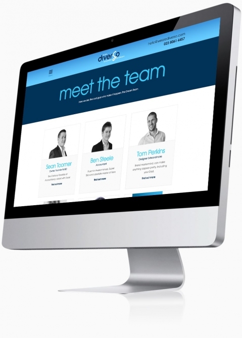 Diverso Accountants (Southampton) - Website Design (Meet the Team)