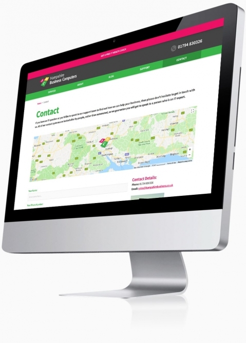 Hampshire Business Computers (Romsey) - Website Design (Contact)