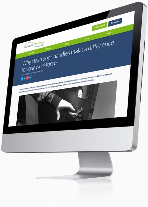 Moores Cleaning (Andover) - Website Design (Blog)