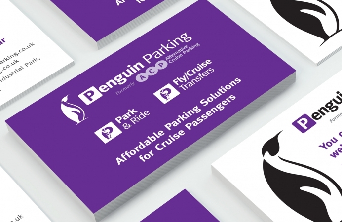 Penguin Parking (Southampton) - Business Card Design (Back)